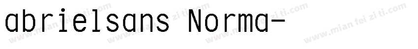 abrielsans Norma字体转换